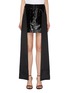 Main View - Click To Enlarge - HELLESSY - 'Cortina' silk drape panel patent leather mini skirt