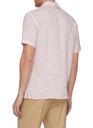 Back View - Click To Enlarge - ALTEA - Linen short sleeve shirt
