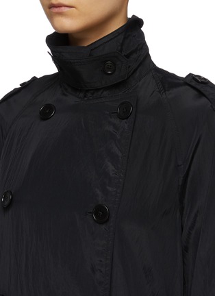 Detail View - Click To Enlarge - HELMUT LANG - 'Parachute' belted crinkled boiler trench coat