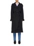 Main View - Click To Enlarge - HELMUT LANG - 'Parachute' belted crinkled boiler trench coat