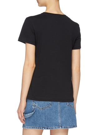 Back View - Click To Enlarge - HELMUT LANG - Logo embroidered T-shirt