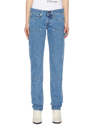 Main View - Click To Enlarge - HELMUT LANG - Panelled utility jeans