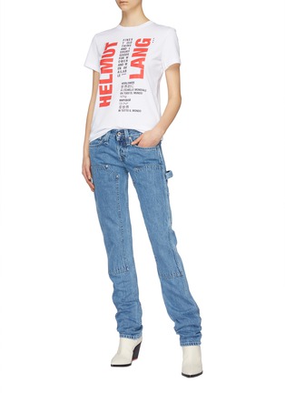 Figure View - Click To Enlarge - HELMUT LANG - Panelled utility jeans