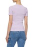 Back View - Click To Enlarge - HELMUT LANG - Zip side rib knit T-shirt