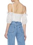 Back View - Click To Enlarge - SIMKHAI - Guipure lace puff sleeve off-shoulder bustier top