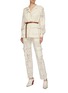Figure View - Click To Enlarge - SIMKHAI - Crochet lace panel twill utility jacket