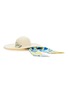 Figure View - Click To Enlarge - EUGENIA KIM - 'Bunny' stripe print scarf straw hat