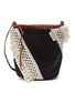 Main View - Click To Enlarge - 3.1 PHILLIP LIM - 'Marlee' mini colourblock crochet knit panel woven crossbody bag