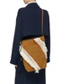 Figure View - Click To Enlarge - 3.1 PHILLIP LIM - 'Marlee' colourblock crochet knit panel woven bag