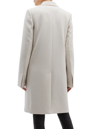 Back View - Click To Enlarge - HELMUT LANG - Notched lapel Crombie coat