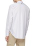 Back View - Click To Enlarge - WOOYOUNGMI - Mandarin collar panelled stripe shirt