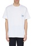 Main View - Click To Enlarge - WOOYOUNGMI - Metallic logo print T-shirt