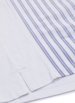  - WOOYOUNGMI - Jetted pocket stripe front boxy T-shirt