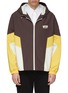Main View - Click To Enlarge - WOOYOUNGMI - Logo print colourblock hooded track jacket