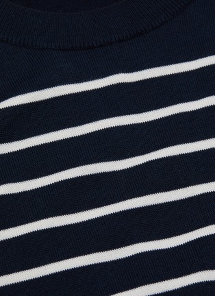  - MRZ - Sleeve tie Breton stripe cotton-silk-cashmere sleeveless sweater