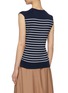 Back View - Click To Enlarge - MRZ - Sleeve tie Breton stripe cotton-silk-cashmere sleeveless sweater
