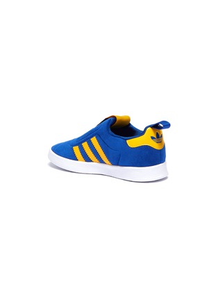 Detail View - Click To Enlarge - ADIDAS - 'Gazelle 360' faux suede toddler slip-on sneakers