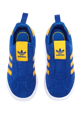 Figure View - Click To Enlarge - ADIDAS - 'Gazelle 360' faux suede toddler slip-on sneakers