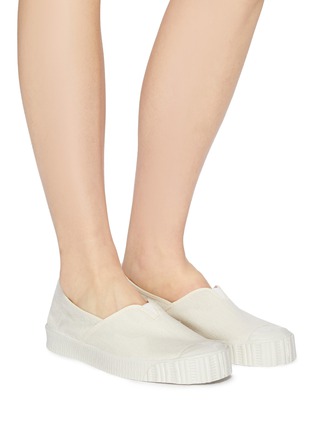 Figure View - Click To Enlarge - SPALWART - 'Special' linen skate slip-ons