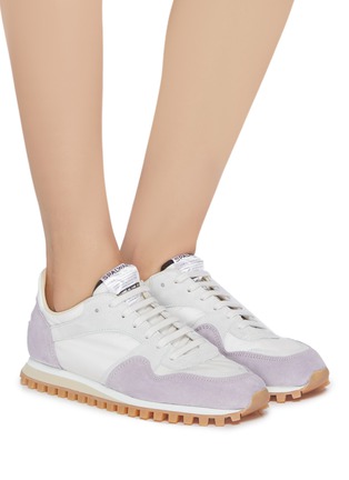 Figure View - Click To Enlarge - SPALWART - 'Marathon Trail Low' suede panel sneakers