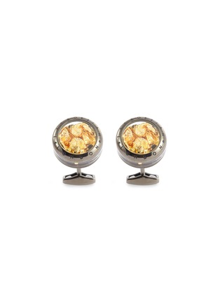 Main View - Click To Enlarge - TATEOSSIAN - Panorama gold leaf cufflinks