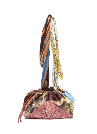 Main View - Click To Enlarge - ACNE STUDIOS - Patchwork scarf shoulder bag