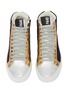 Detail View - Click To Enlarge - P448 - 'E9 Star 2.0' panelled leather high top sneakers