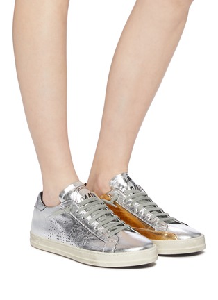 Figure View - Click To Enlarge - P448 - 'E9 John BS' panelled leather sneakers