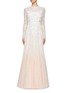 Main View - Click To Enlarge - NEEDLE & THREAD - 'Pearl Rose' embellished bow cutout back tulle gown