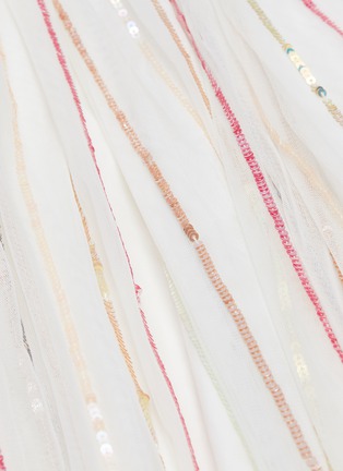 Detail View - Click To Enlarge - NEEDLE & THREAD - 'Shimmer Sequin' pleated tulle maxi skirt