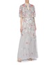 Figure View - Click To Enlarge - NEEDLE & THREAD - 'Deconstructed Sequin' ruffle trim tulle gown