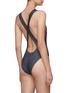 Back View - Click To Enlarge - SOLID & STRIPED - 'The Jackie' eyelet cross back denim one-piece swimsuit