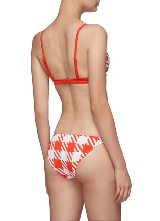 Back View - Click To Enlarge - SOLID & STRIPED - 'The Morgan' stripe gingham check bikini bottoms