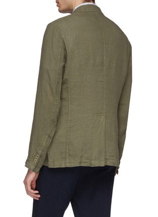 Back View - Click To Enlarge - BARENA - Linen soft blazer