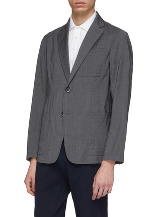 Front View - Click To Enlarge - BARENA - Virgin wool soft blazer
