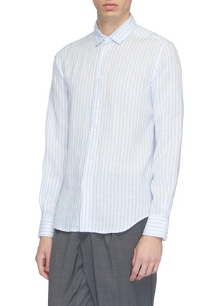 Front View - Click To Enlarge - BARENA - 'Coppi Giordi' stripe shirt