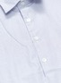  - BARENA - 'Pioppa Stecca' stripe half button placket short sleeve shirt