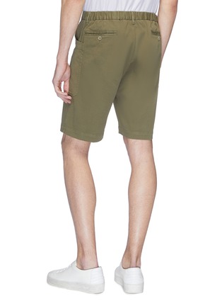Back View - Click To Enlarge - BARENA - 'Istrio Sagia' garment dyed twill Bermuda shorts