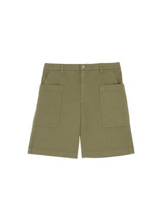 Main View - Click To Enlarge - BARENA - 'Istrio Sagia' garment dyed twill Bermuda shorts