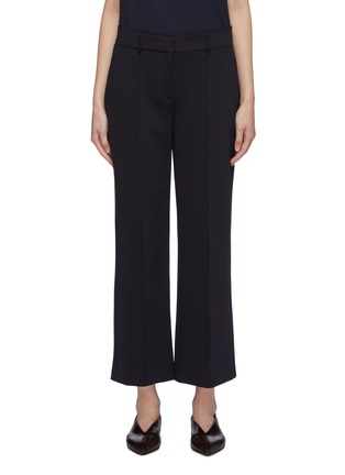 Main View - Click To Enlarge - THE ROW - 'Kalise' pintuck scuba jersey cropped flared pants