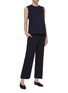 Figure View - Click To Enlarge - THE ROW - 'Kalise' pintuck scuba jersey cropped flared pants