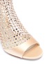 Detail View - Click To Enlarge - RENÉ CAOVILLA - 'Galaxia' strass cage satin sandals
