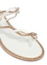 Detail View - Click To Enlarge - RENÉ CAOVILLA - Strass pavé strappy satin thong sandals
