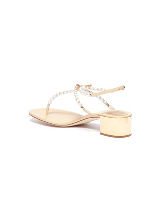  - RENÉ CAOVILLA - 'Eliza' embellished leather thong sandals