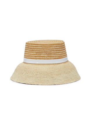 Figure View - Click To Enlarge - SENSI STUDIO - Toquilla palm straw fisherman hat