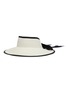 Main View - Click To Enlarge - SENSI STUDIO - Ribbon tie toquilla palm straw visor