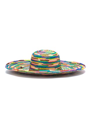 Figure View - Click To Enlarge - SENSI STUDIO - 'Lady Crochet' toquilla palm straw hat