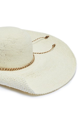 Detail View - Click To Enlarge - SENSI STUDIO - 'Glam Lady' toquilla palm straw hat