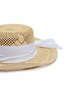 Detail View - Click To Enlarge - SENSI STUDIO - Ribbon open weave toquilla palm straw hat