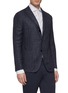 Front View - Click To Enlarge - BOGLIOLI - 'K Jacket' virgin wool blend tweed soft blazer